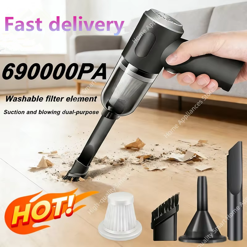690000Pa Wireless Car Vacuum Cleaner